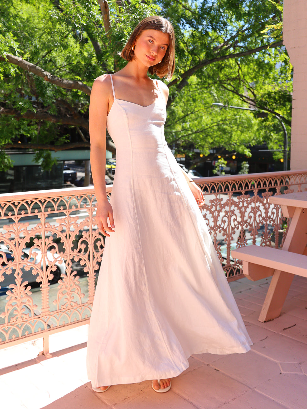 Hansen & Gretel Pepper Maxi Dress in Ivory Coco & Lola Hansen & Gretel Pepper Maxi Dress in Ivory Coco & Lola