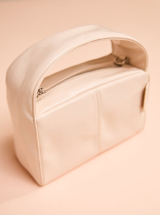 Brie Leon Luca Mini Bag in Vanilla Glossy Crinkle
