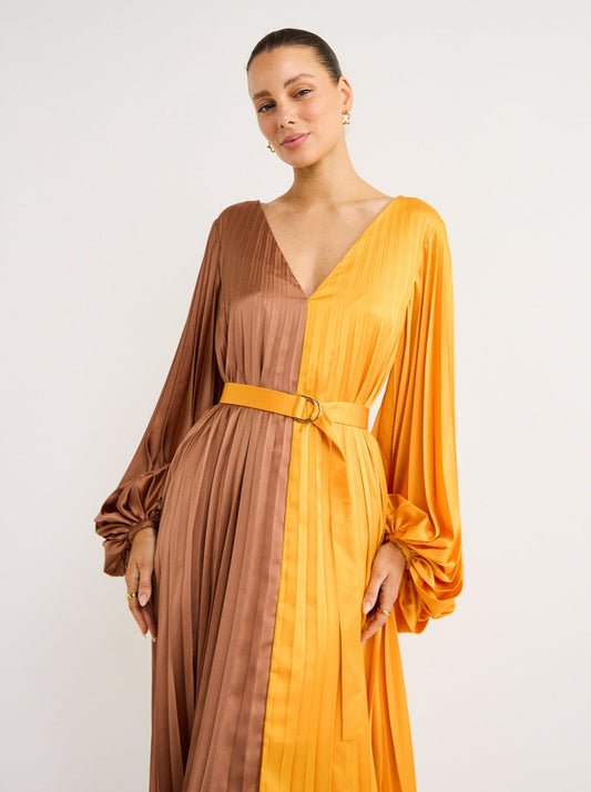 Acler Pearce Dress in Marigold Mix