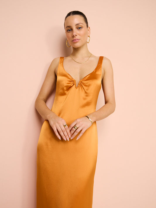 Anna Quan Lillana Dress in Kumquat