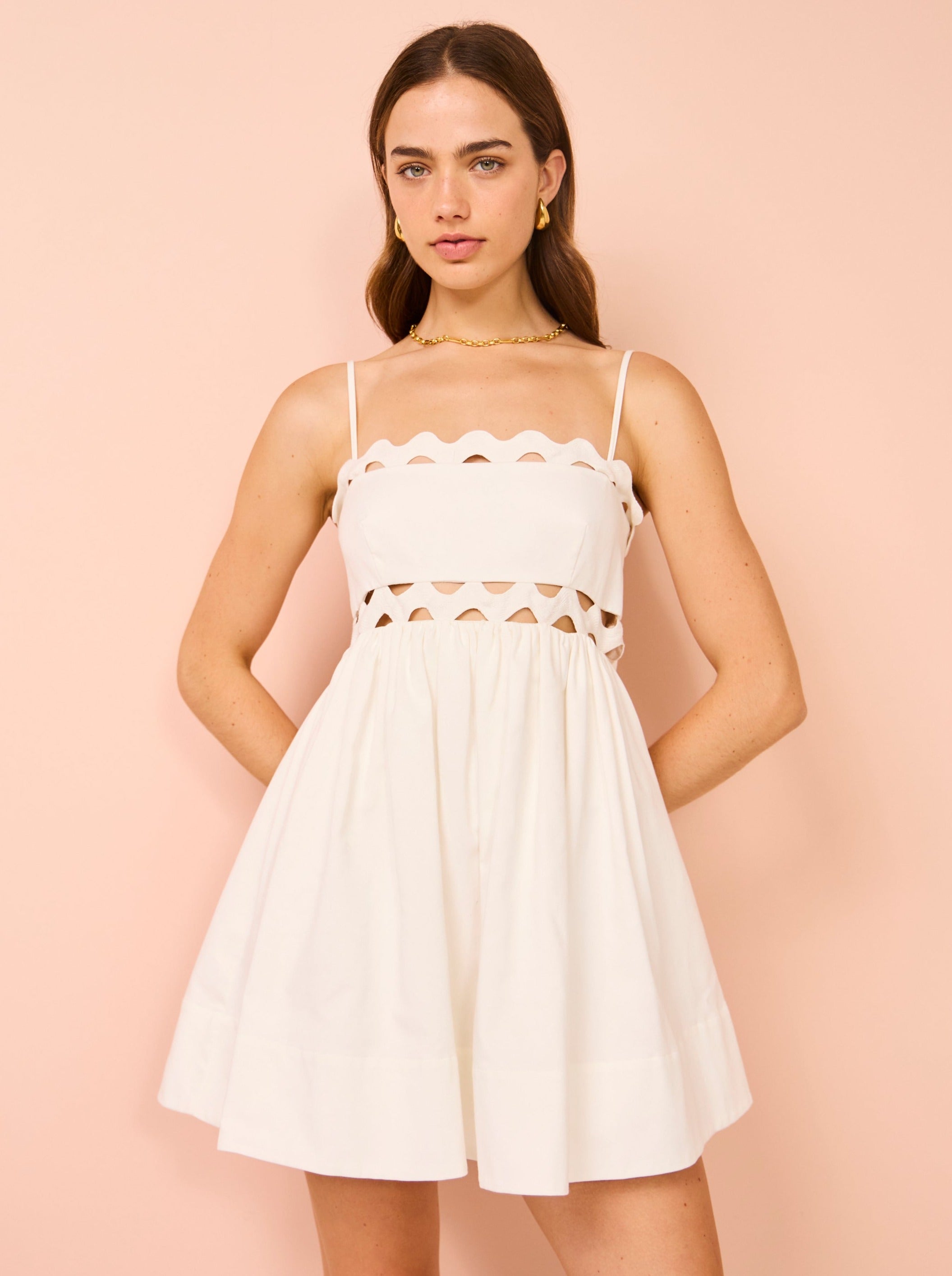 clea mini dress Clea Kalina Mini Dress in White – Coco & Lola