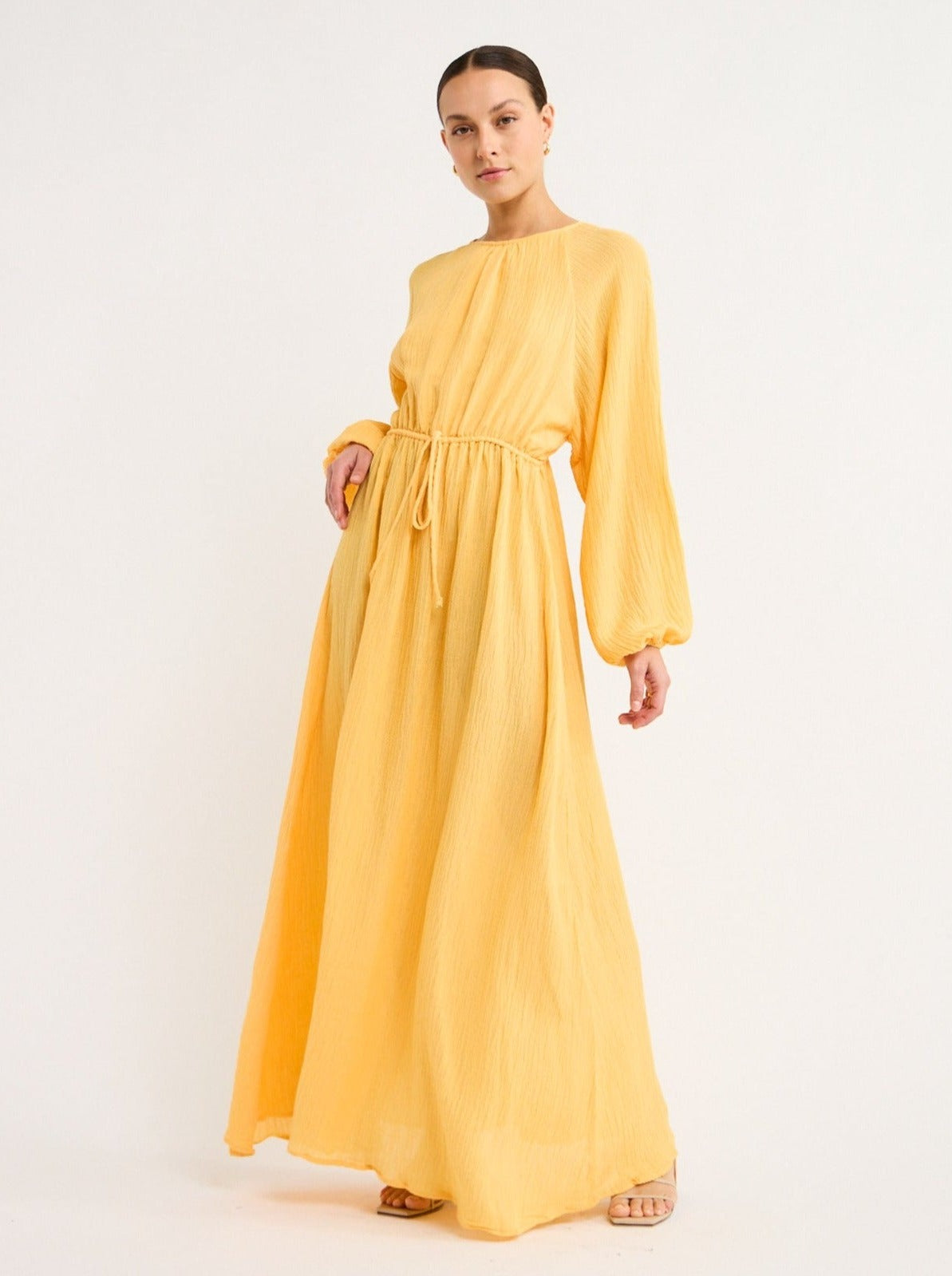 Rosalie Dress - Saffron Gold