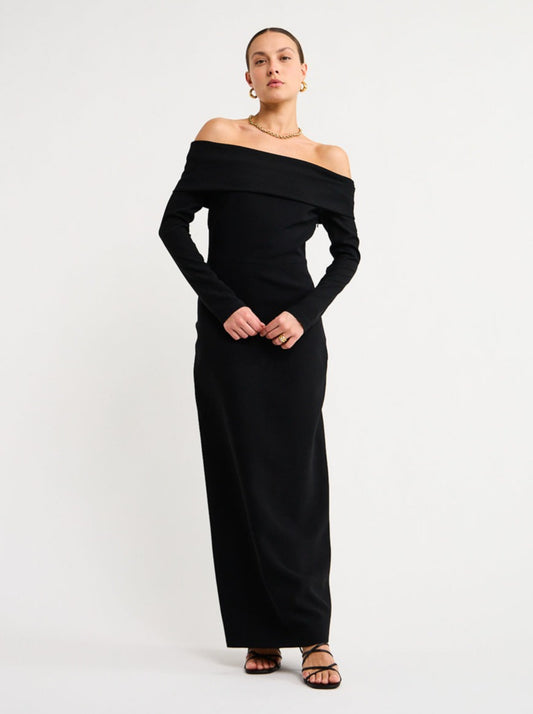 Manning Cartell Another Time Off-Shoulder Dress in Black