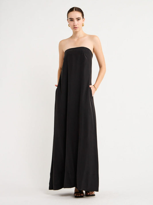 Ginger and Smart Strapless Gown in Black