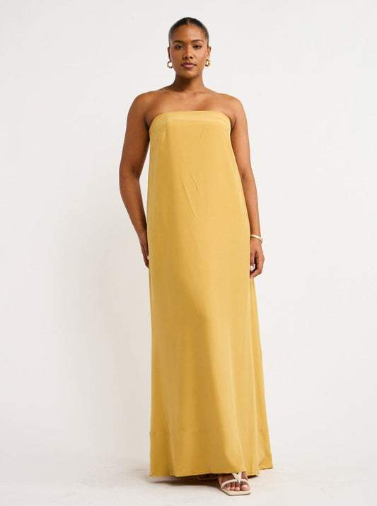Ginger and Smart Strapless Gown in Merigold