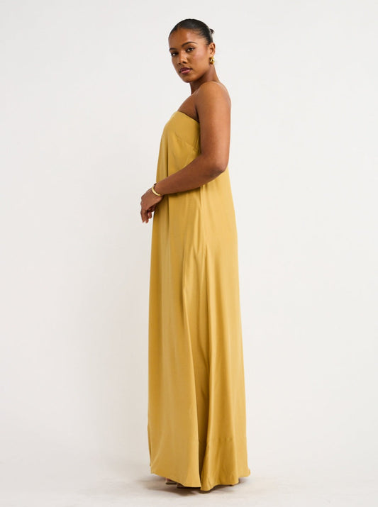Ginger and Smart Strapless Gown in Merigold