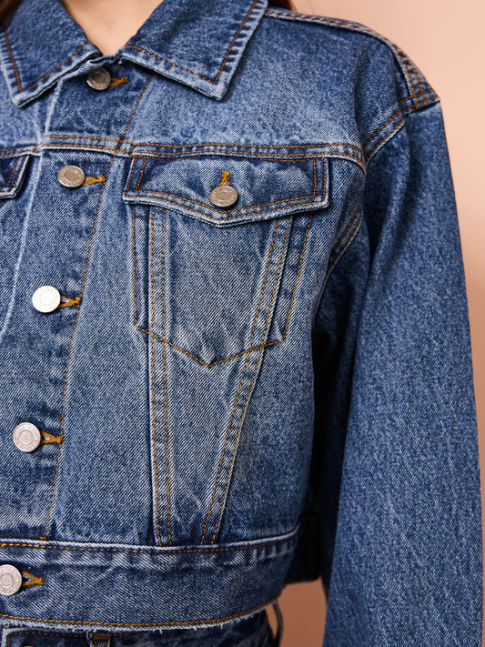 Camilla and Marc Easton Denim Jacket in Classic Blue