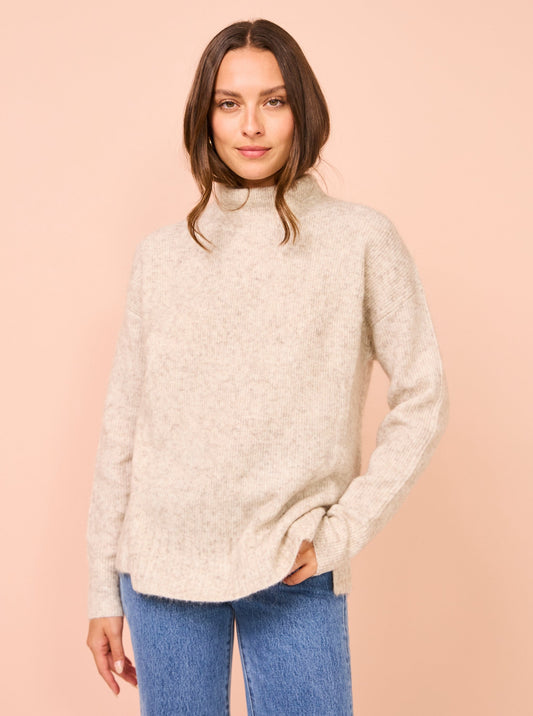 Elka Collective Asta Knit in White Marle