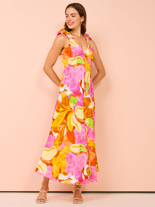 Kinney Paloma Dress in Capri Abstract