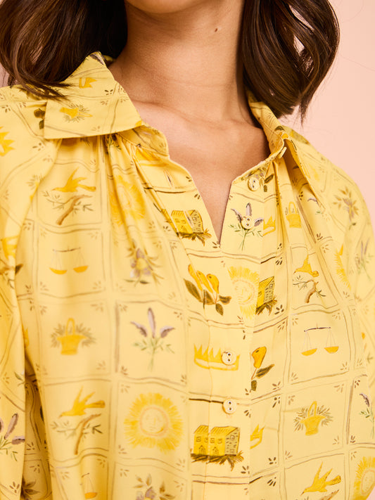 Palm Noosa Carla Dress in Amarilla Tile