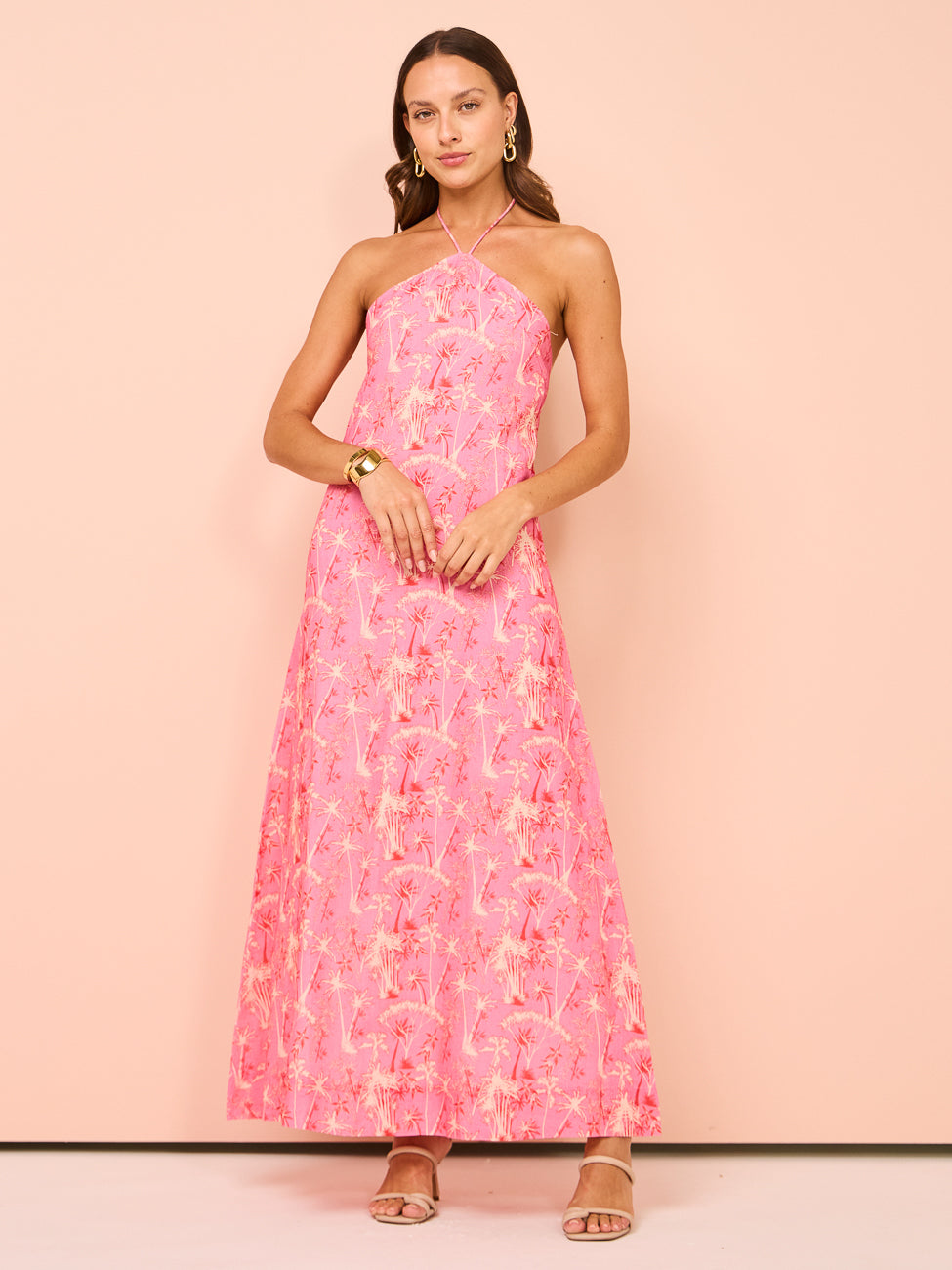 Palm Noosa Isabella Midi Dress in Pink Palms – Coco & Lola