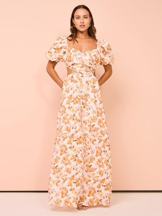 Peony Forever Maxi Dress in Sweet Nothings