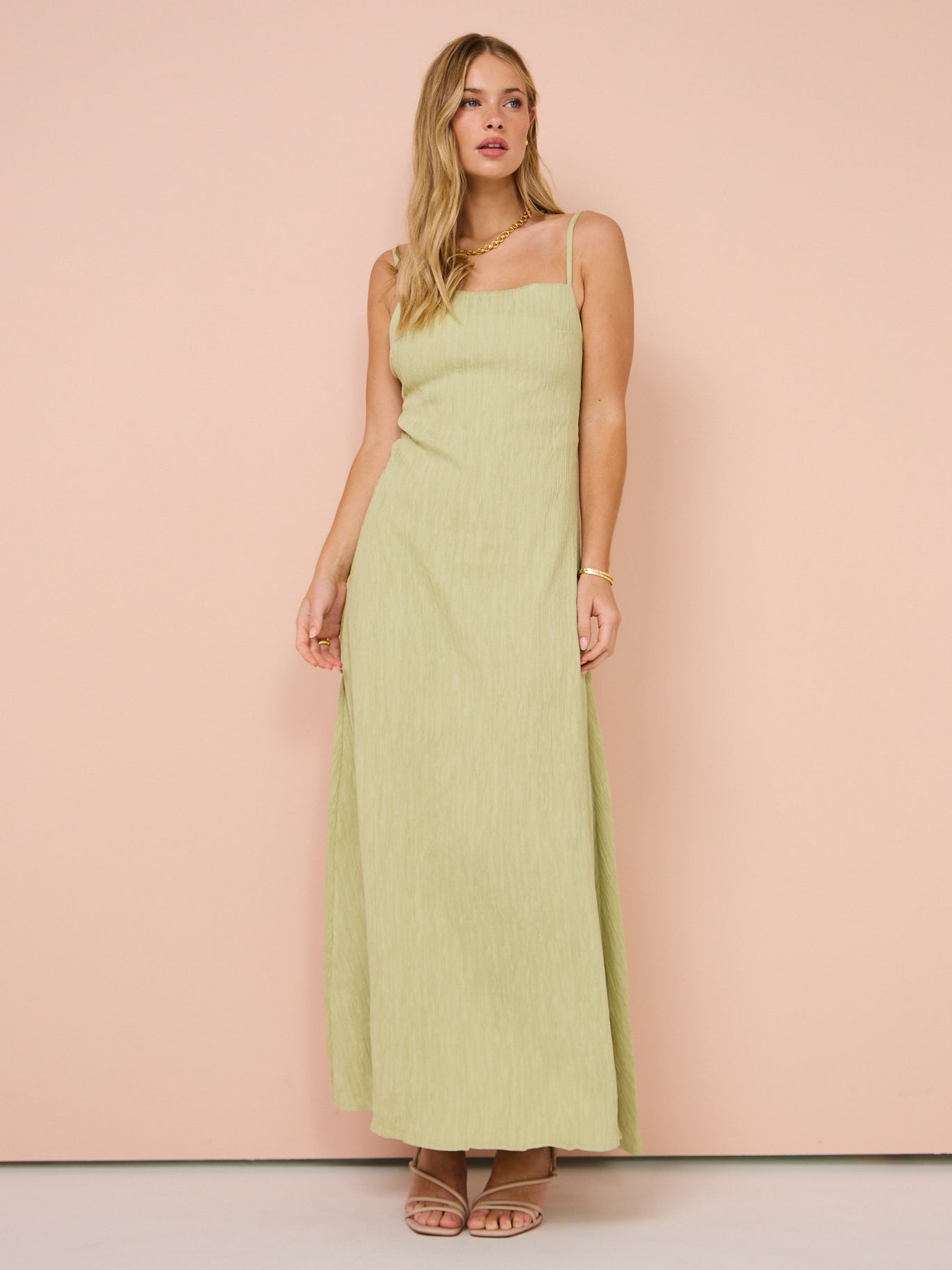 Sovere Georgia Maxi Dress in Celery – Coco & Lola