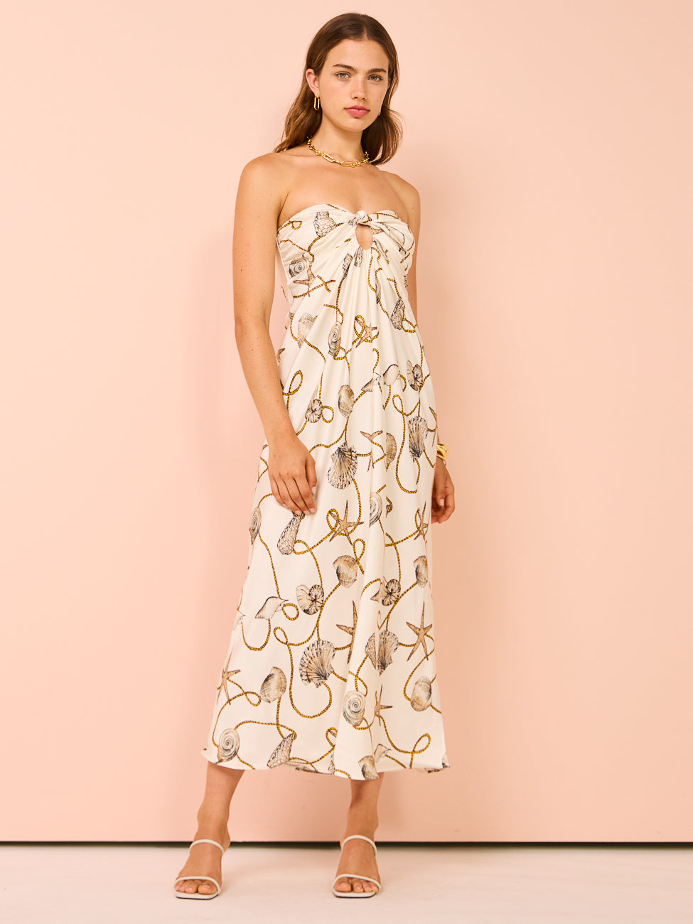 Bec Bridge Bayside Strapless Maxi Dress in Parisian Shell
