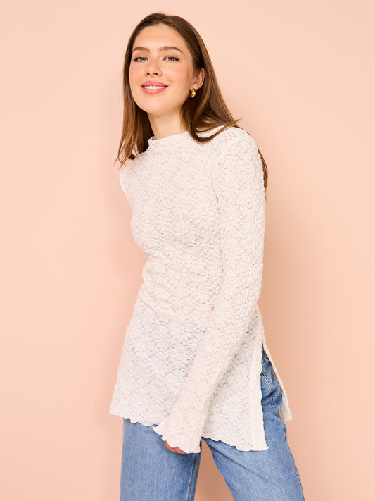 Ownley Clive Top in Ivory