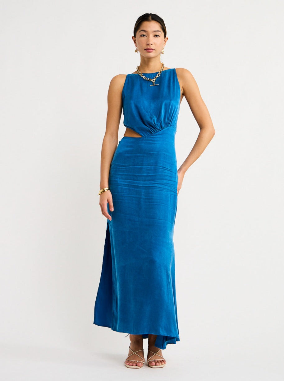 One Fell Swoop Essence Dress in Egyptian Blue Coco & Lola