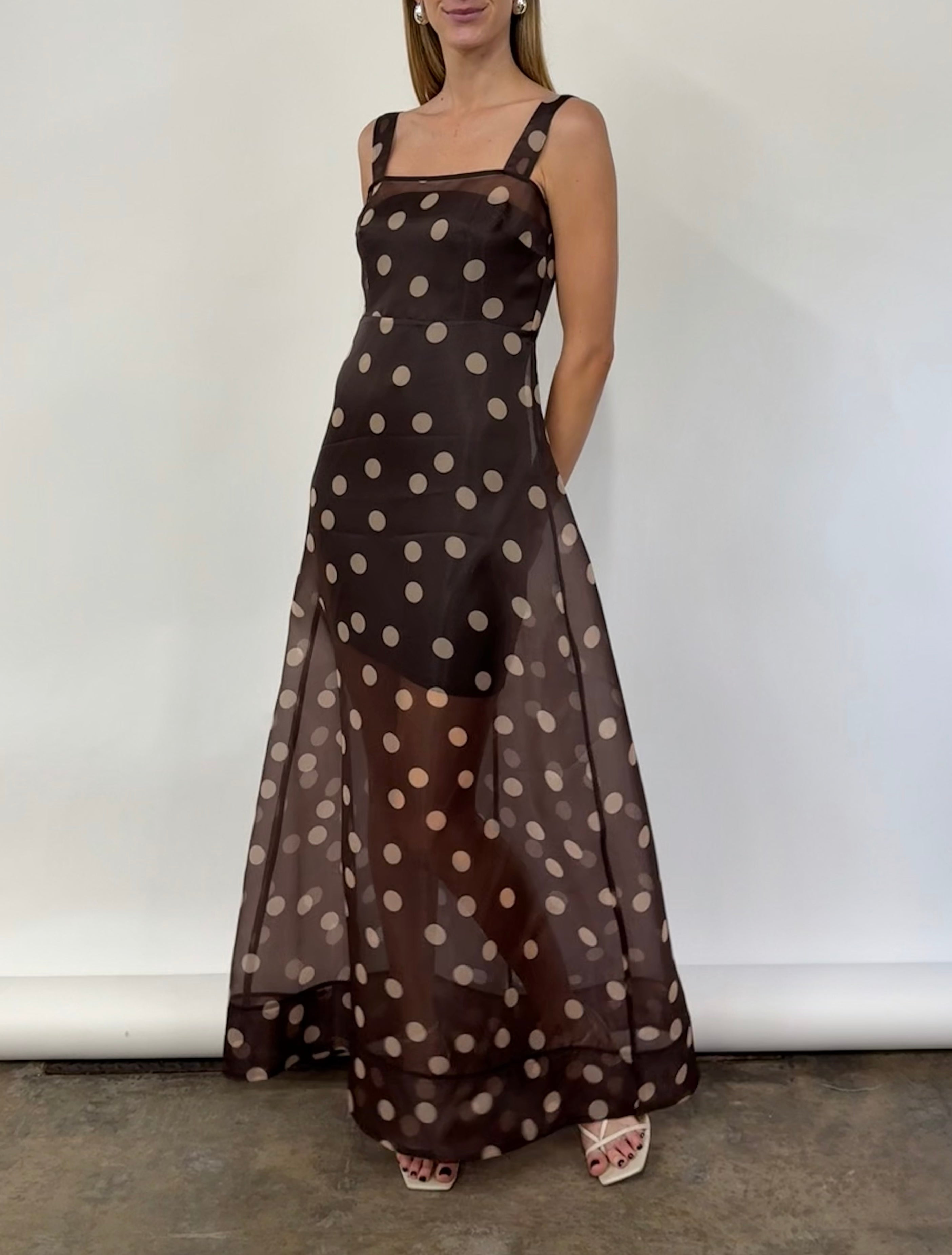 By Nicola Goldie Maxi in Chocolate Polka – Coco & Lola