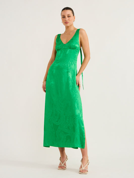Roame Eiden Dress in Emerald Marmo