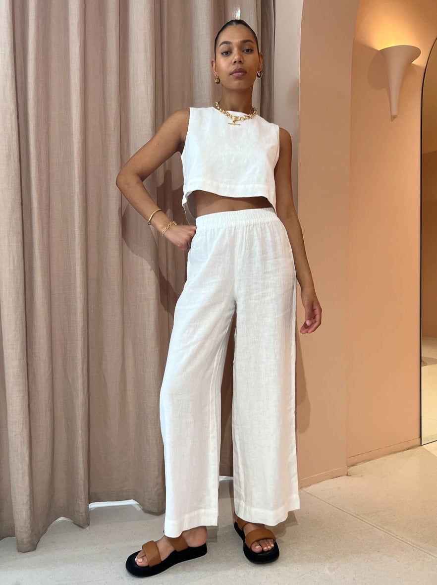 Assembly Label Nilsa Pant in White – Coco \u0026 Lola