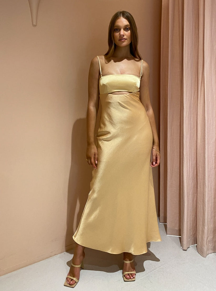 Bec and Bridge Carrie Maxi Dress in Multi Yellow Coco & Lola Bec and Bridge Carrie Maxi Dress in Multi Yellow Coco & Lola