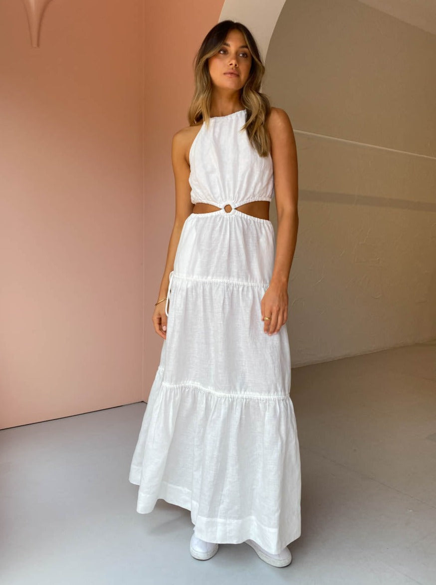 Bec and Bridge Helene Maxi Dress in Ivory  Coco & Lola