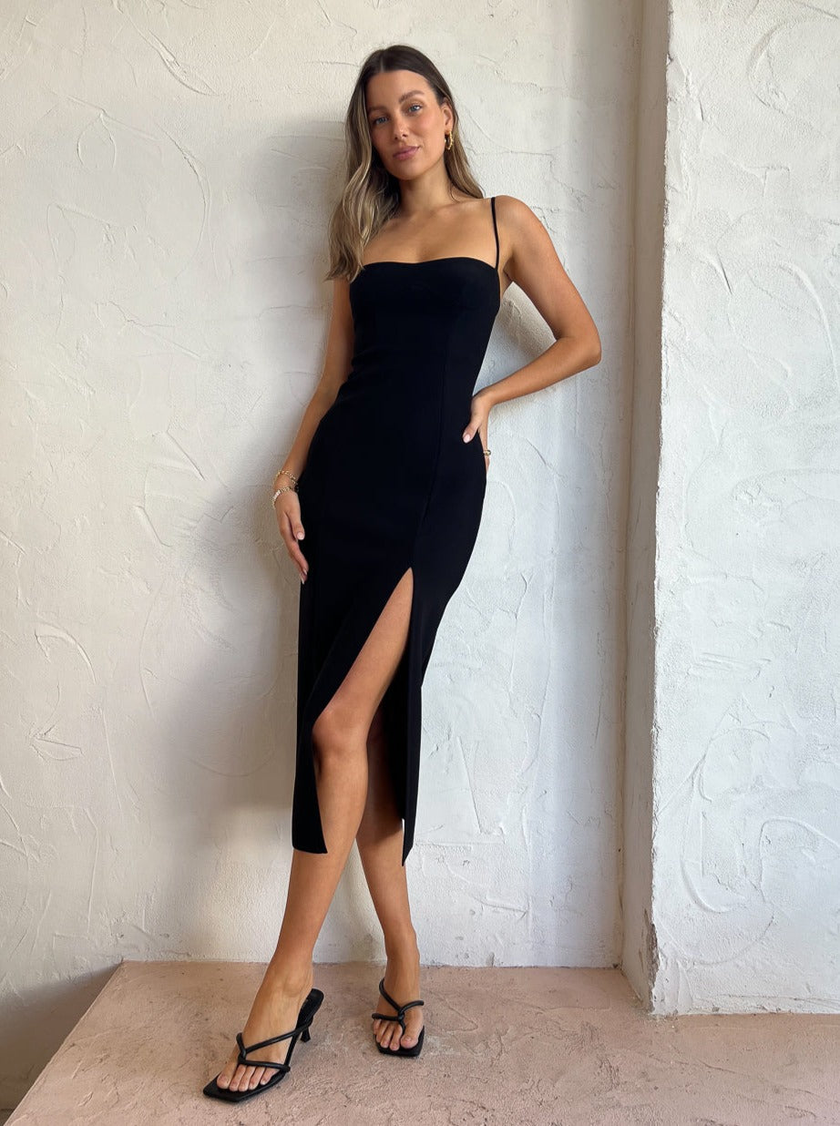 Bec and Bridge Marisol Midi Dress in Black – Coco & Lola