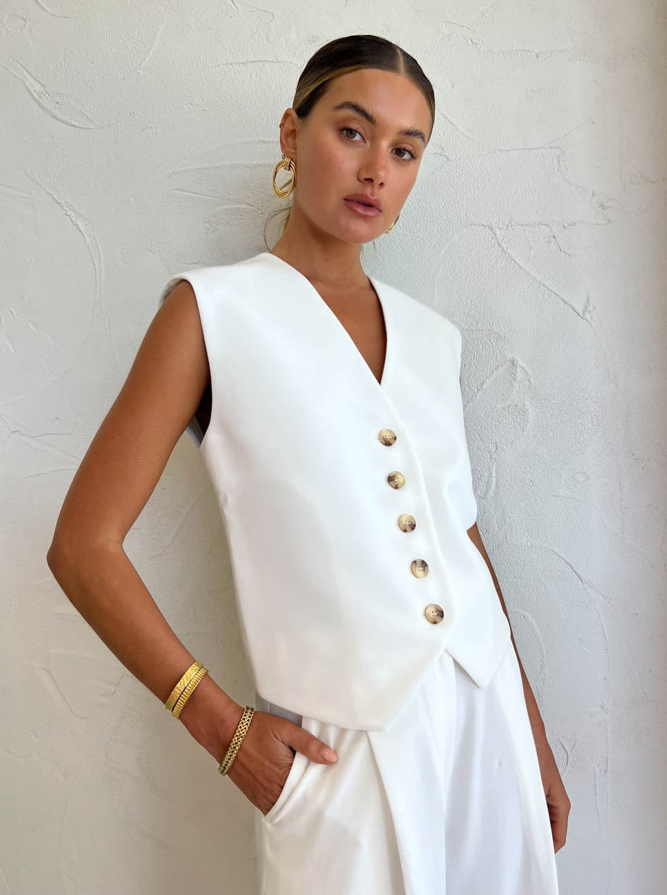 Camilla and Marc | Raha Tank - Soft White main image 1