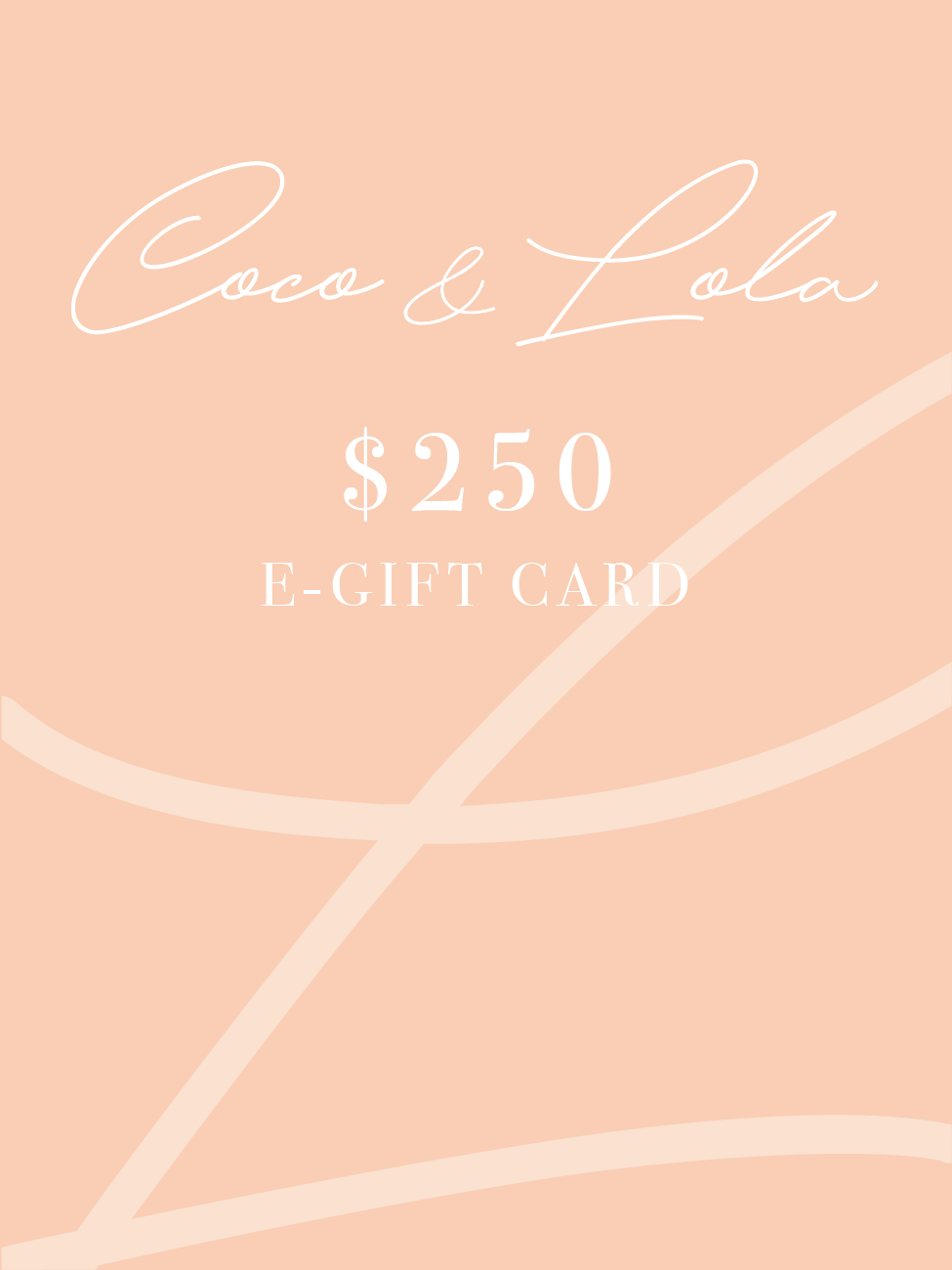 EGift Voucher 250 Coco & Lola