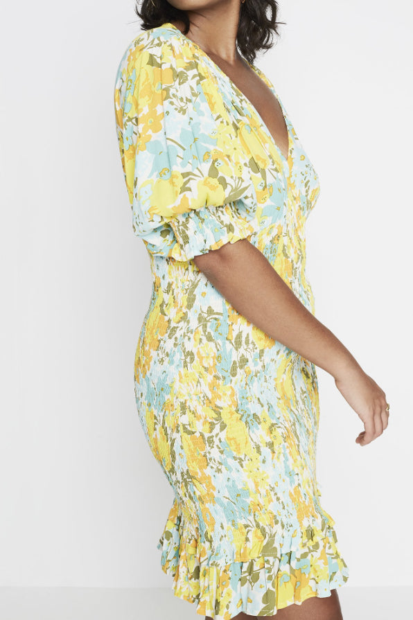 faithfull margherita mini dress Faithfull the Brand Margherita Mini Dress in Annina Floral Print – Coco &  Lola