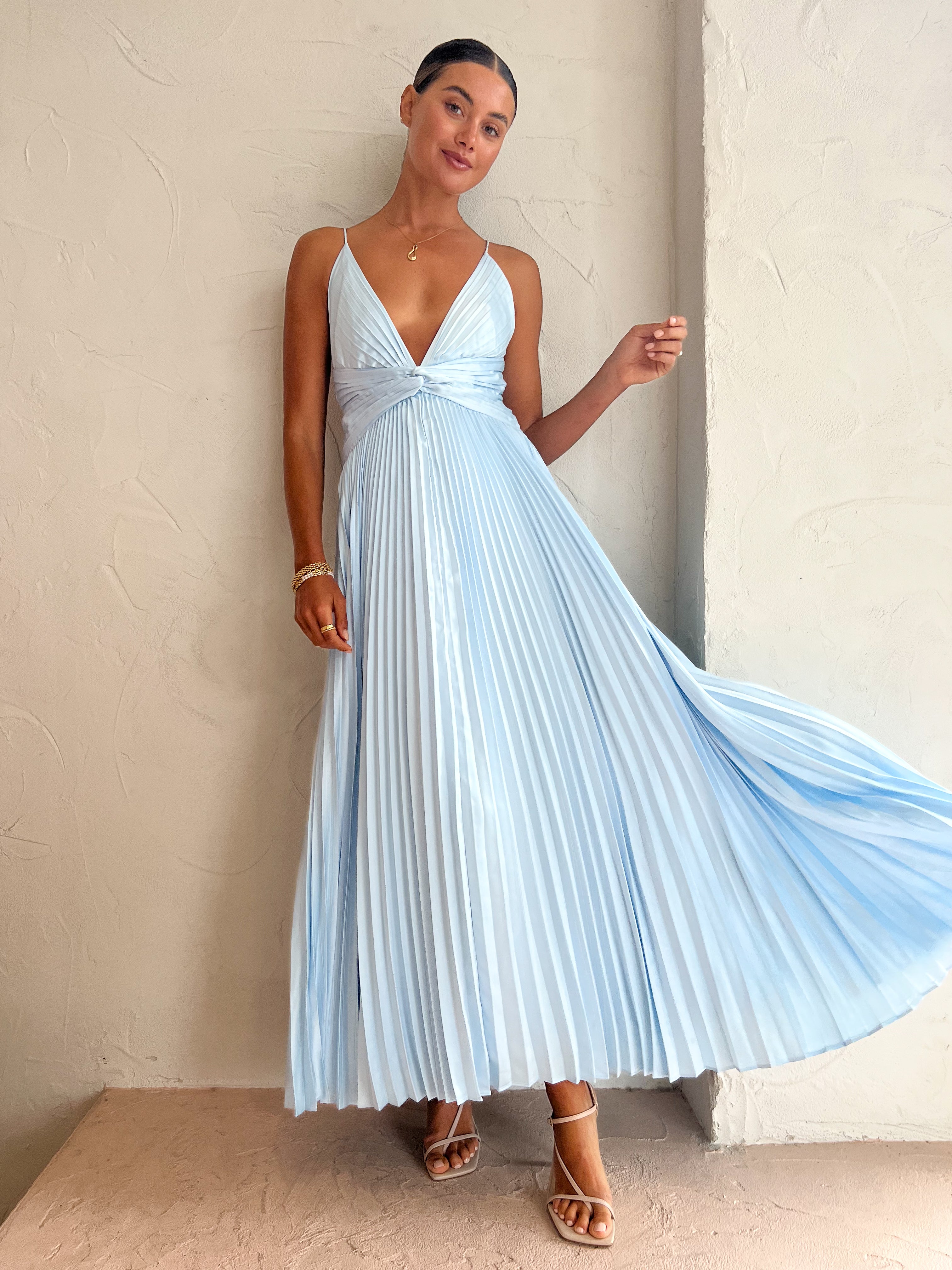 coco and lola blue dress By Nicola Isla Maxi Dress in Blue Paisley Coco & Lola