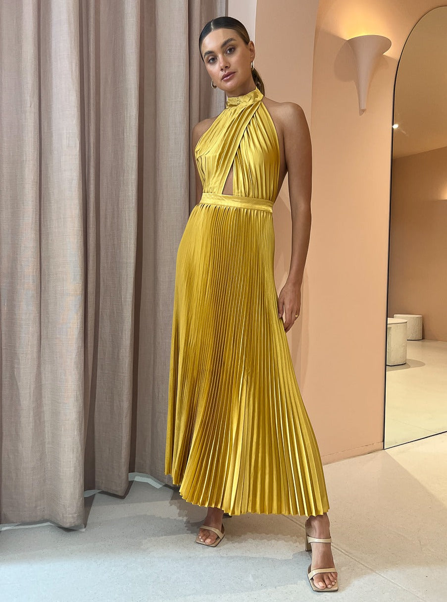 slim fit dress slacks Lidee Renaissance Gown in Marigold – Coco & Lola