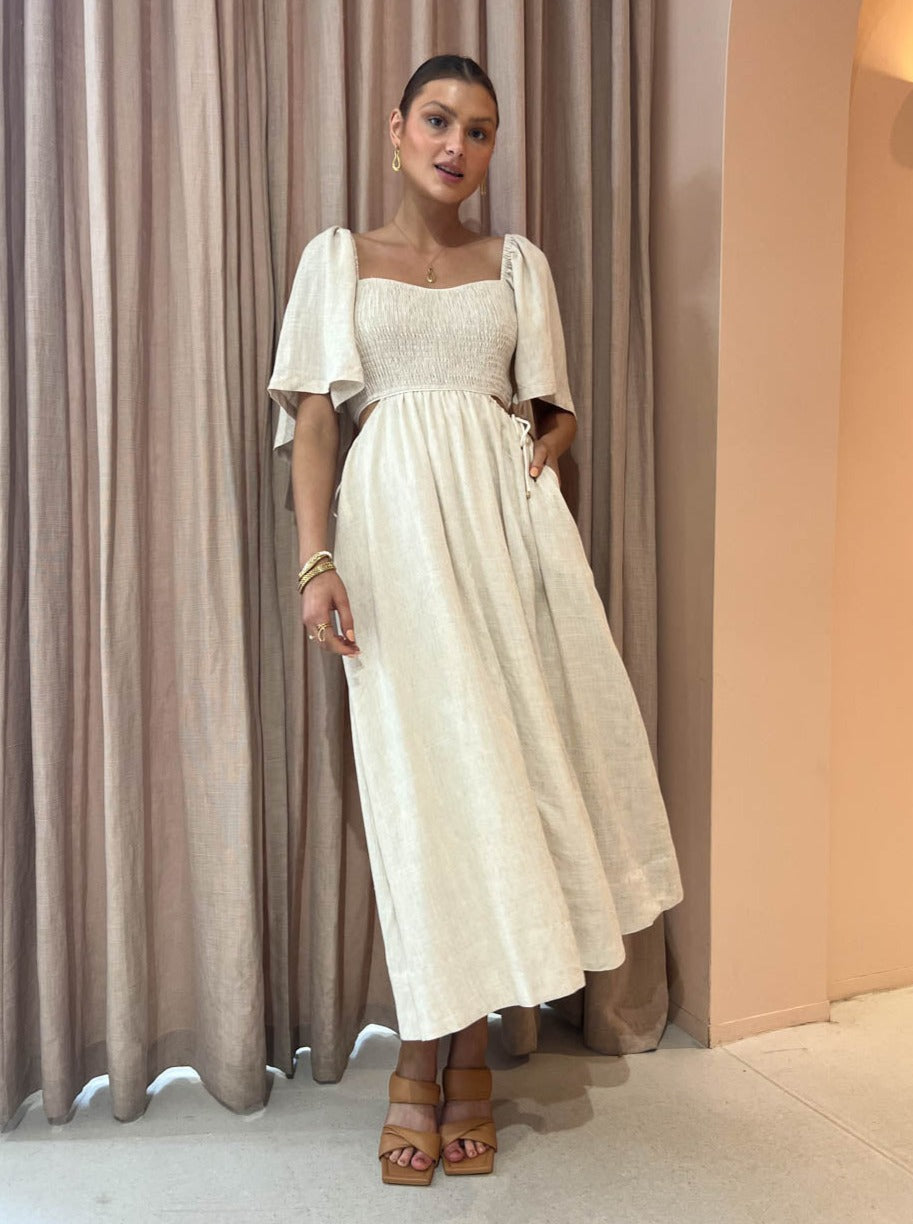 MON RENN EMBER MIDI DRESS