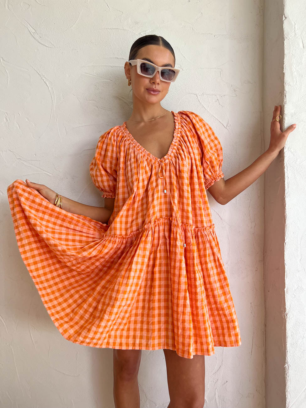 Steele Francesca Dress in Persimmon – Coco & Lola