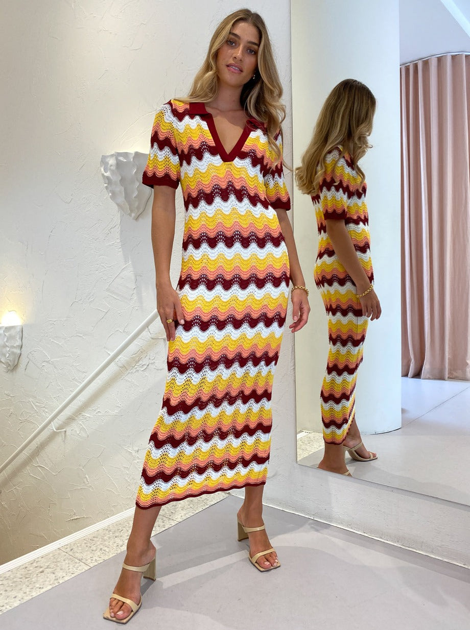 Steele Kaia Polo Dress in Sirena Coco & Lola Steele Kaia Polo Dress in Sirena Coco & Lola