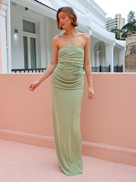 Tojha Iesha Dress in Matcha Green Coco & Lola Tojha Iesha Dress in Matcha Green Coco & Lola