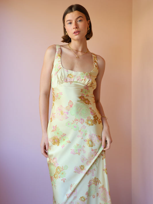 Ownley Andrea Midi Dress in Citrus Floral