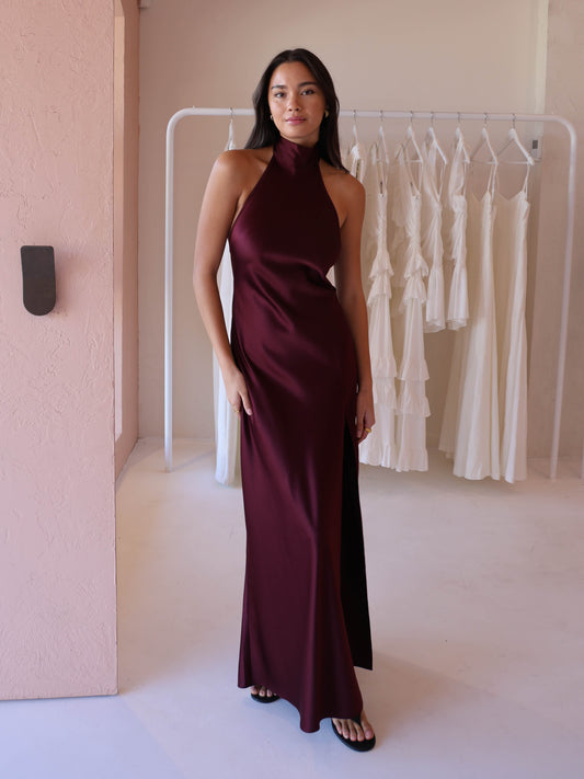By Nicola Esme Maxi Dress in Berry Coco & Lola By Nicola Esme Maxi Dress in Berry Coco & Lola