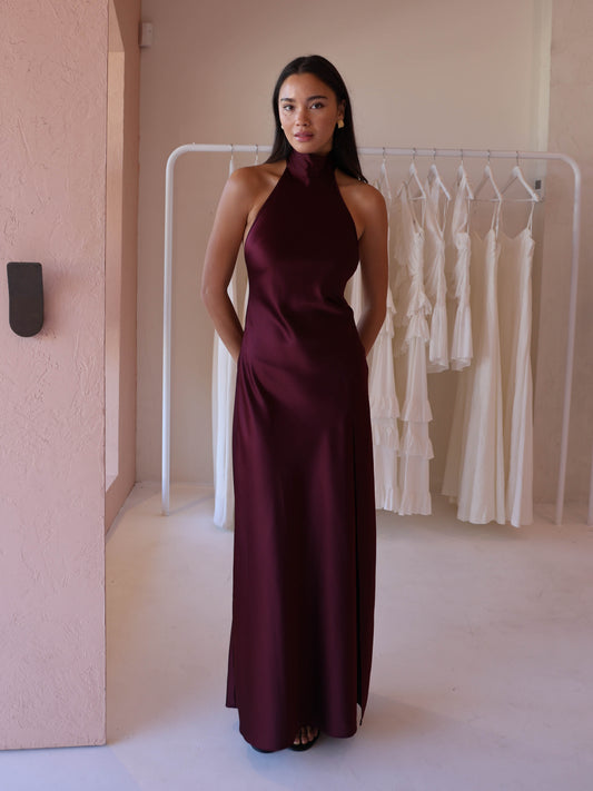 By Nicola Esme Maxi Dress in Berry Coco & Lola By Nicola Esme Maxi Dress in Berry Coco & Lola