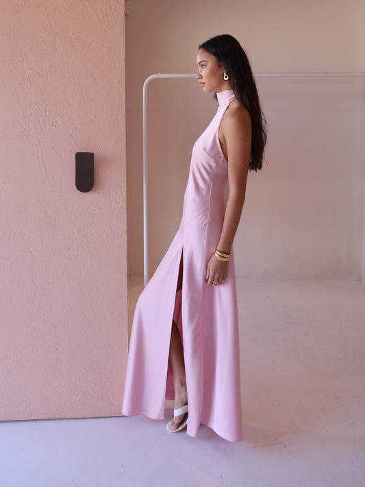 By Nicola Esme Maxi Dress in Powder Pink
