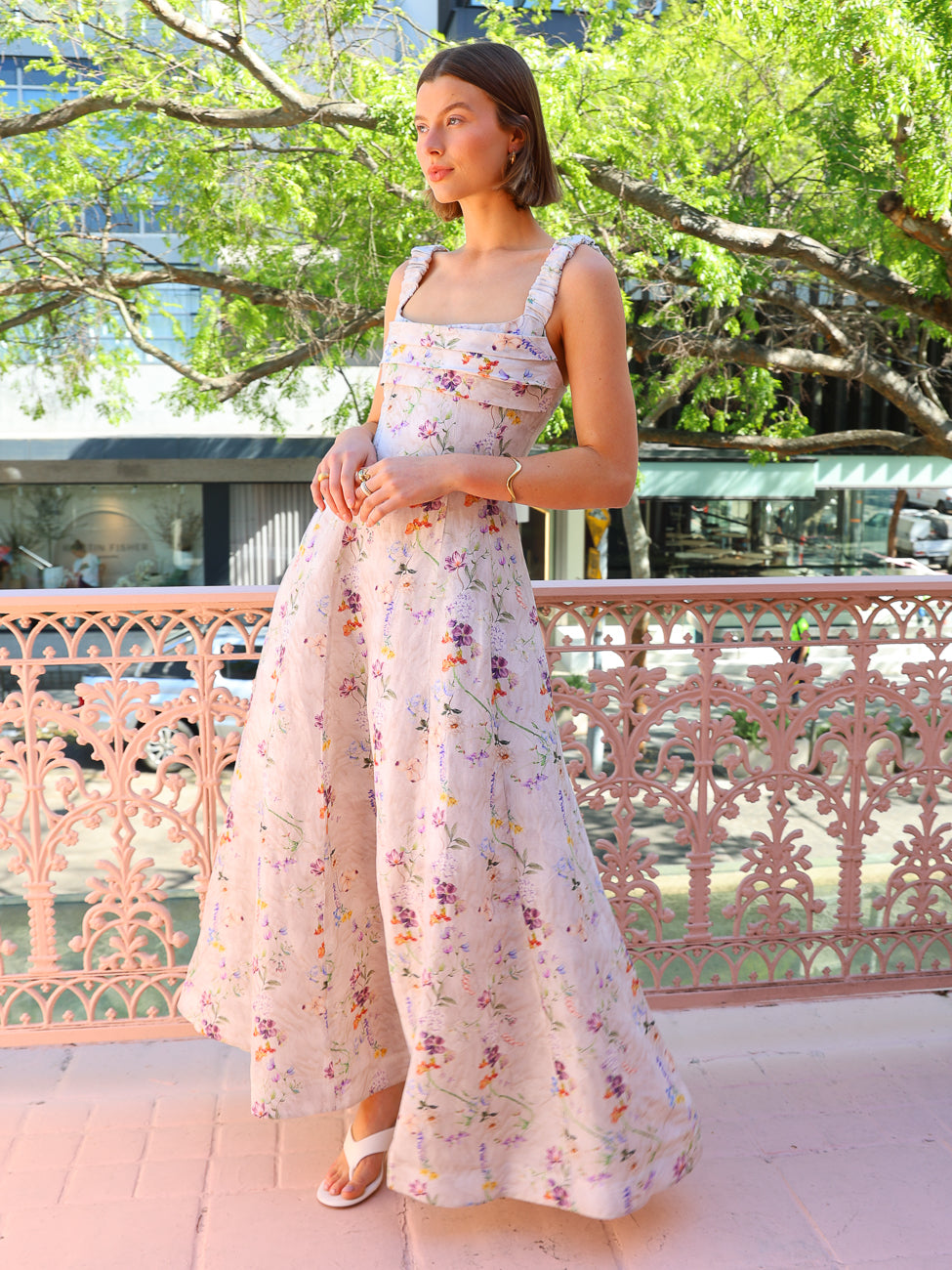 Aqua Blu Moonflower Adele Maxi Dress in Multi – Coco & Lola