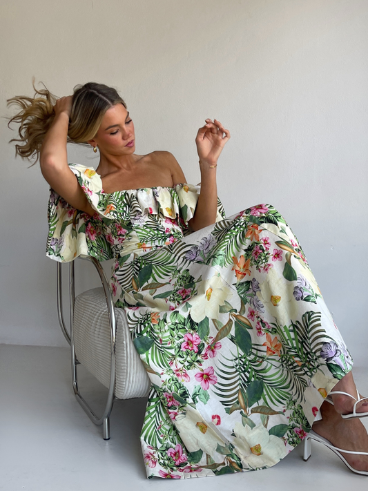 By Nicola Paradiso Maxi Dress in Fleur Tropicale