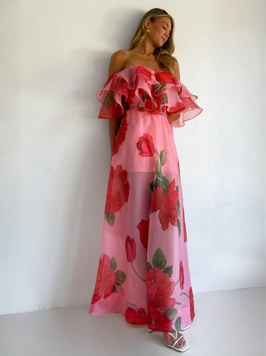 By Nicola Sibella Top in Raspberry Bloom