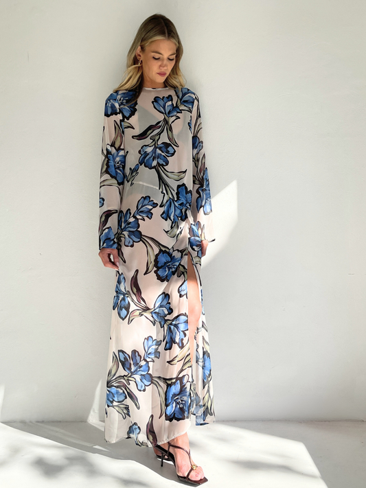 By Nicola Elodie Maxi Dress in Waikiki Floral