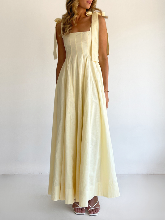 By Nicola Sienna Maxi Dress in Lemon