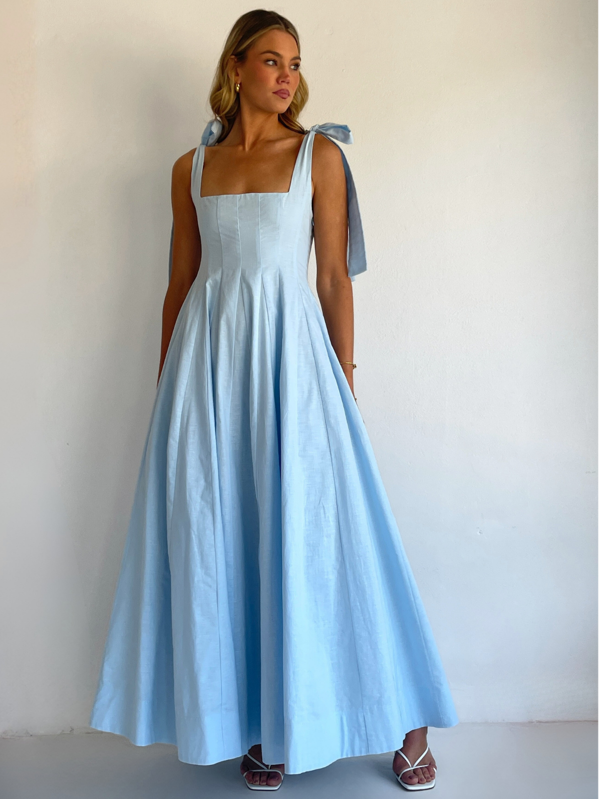 coco and lola blue dress By Nicola Sienna Maxi in Powder – & a double lined bust samplesale2024 Max & Cleo | Size:8.5