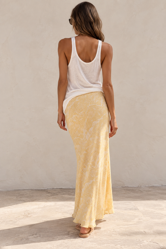 Sovere Inara Bias Skirt in Butter