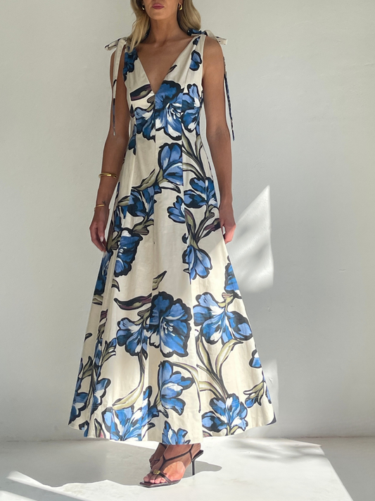 By Nicola Adeline Maxi Dress in Waikiki Floral