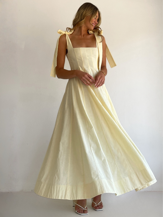 By Nicola Sienna Maxi Dress in Lemon