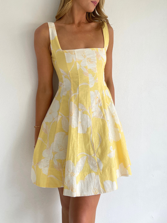 By Nicola Milly Mini Dress in Amarilla Flor