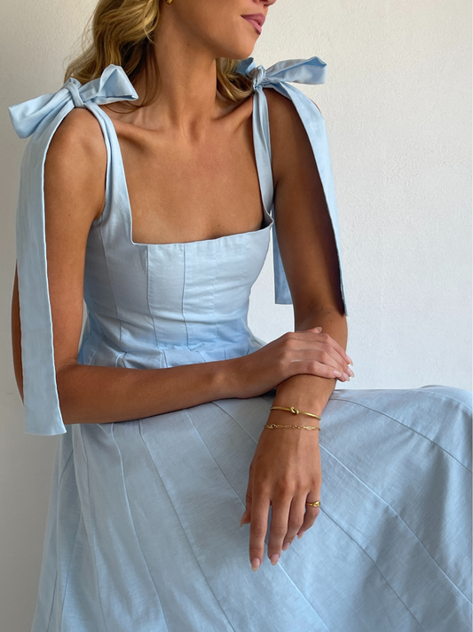 By Nicola Sienna Maxi Dress in Powder Blue